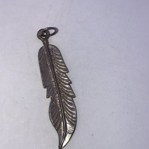 Sterling Silver Feather Pendant - Picture 2 of 11